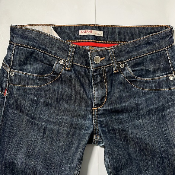 LIU Jeans Straight Legs 30 waist zipper back pockets - Picture 8 of 14